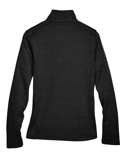 Devon & Jones Women's Newbury Mélange Fleece Quarter-Zip Pullover-2