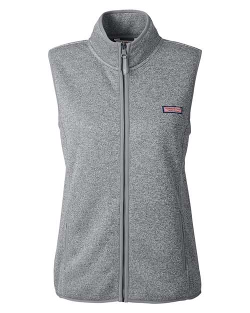 vineyard vines Women's Mountain Sweater Fleece Vest-1