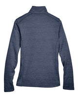 Devon & Jones Women's Newbury Mélange Fleece Quarter-Zip Pullover-2