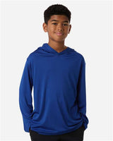 AllPro Youth Pro-Lock Performance Hooded Long Sleeve T-Shirt-3
