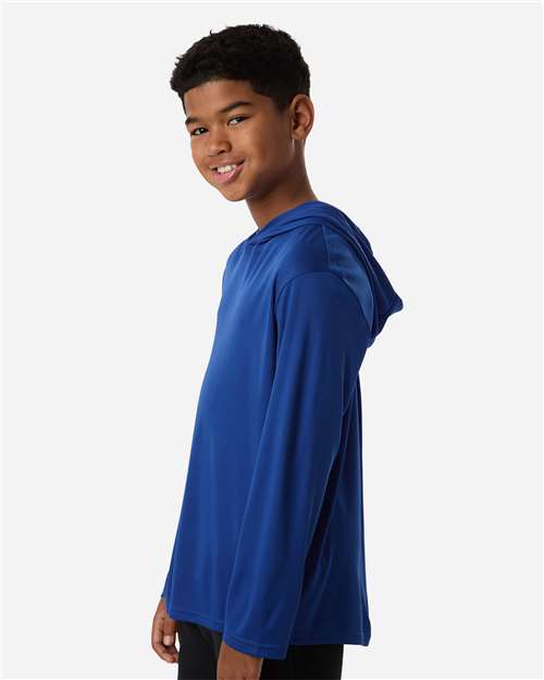 AllPro Youth Pro-Lock Performance Hooded Long Sleeve T-Shirt-4