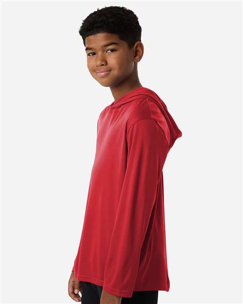 AllPro Youth Pro-Lock Performance Hooded Long Sleeve T-Shirt-4