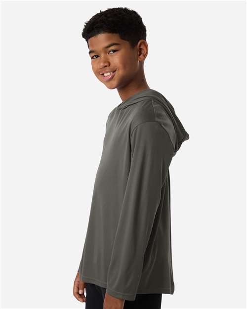 AllPro Youth Pro-Lock Performance Hooded Long Sleeve T-Shirt-4
