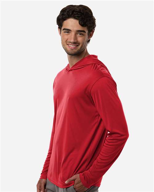 AllPro Men's Pro-Lock Performance Hooded Long Sleeve T-Shirt-4