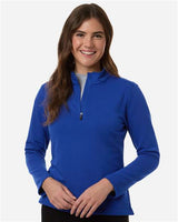 AllPro Women's Stretch Quarter-Zip Fleece Pullover-3