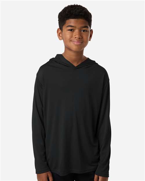 AllPro Youth Pro-Lock Performance Hooded Long Sleeve T-Shirt-3
