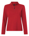 AllPro Women's Stretch Quarter-Zip Fleece Pullover-1