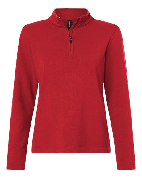 AllPro Women's Stretch Quarter-Zip Fleece Pullover-1