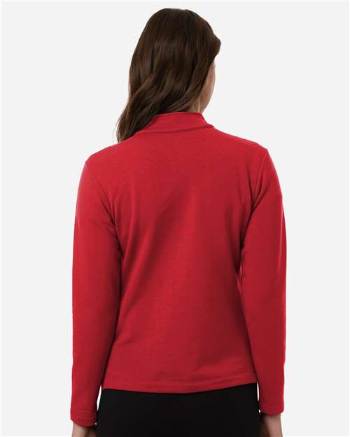 AllPro Women's Stretch Quarter-Zip Fleece Pullover-5