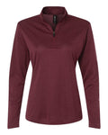 AllPro Women's Pro-Lock Performance Mélange Quarter-Zip Pullover-1