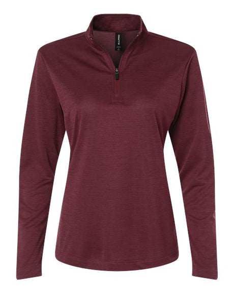 AllPro Women's Pro-Lock Performance Mélange Quarter-Zip Pullover-1
