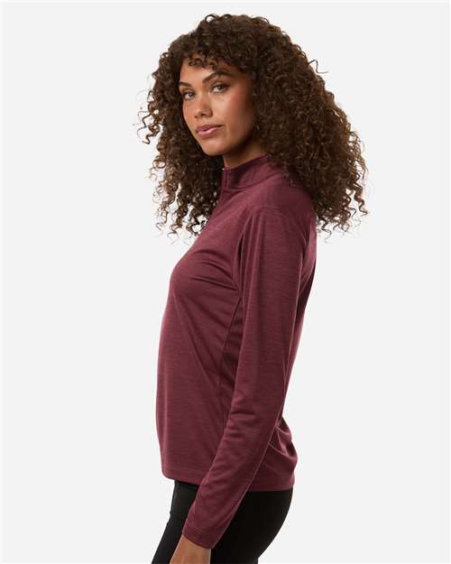 AllPro Women's Pro-Lock Performance Mélange Quarter-Zip Pullover-4