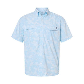 HUK Men's Tidepoint Printed Short Sleeve Shirt-1