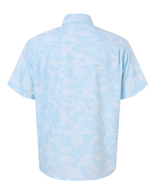 HUK Men's Tidepoint Printed Short Sleeve Shirt-2