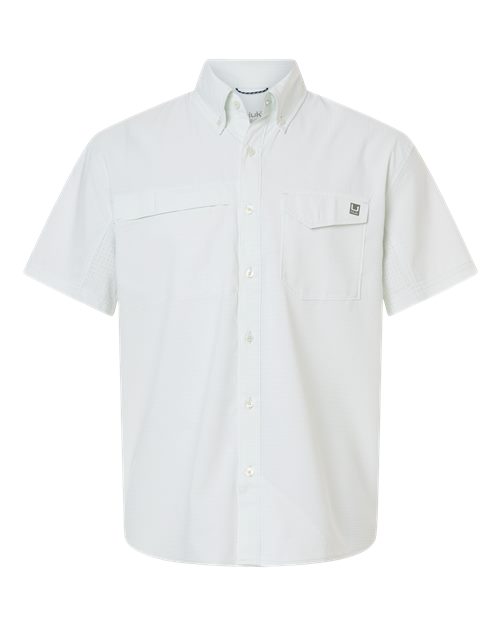 HUK Men's Tidepoint Printed Short Sleeve Shirt-1