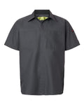 Red Kap Men's Performance Plus Short Sleeve Shirt With Oilblok Technology-1