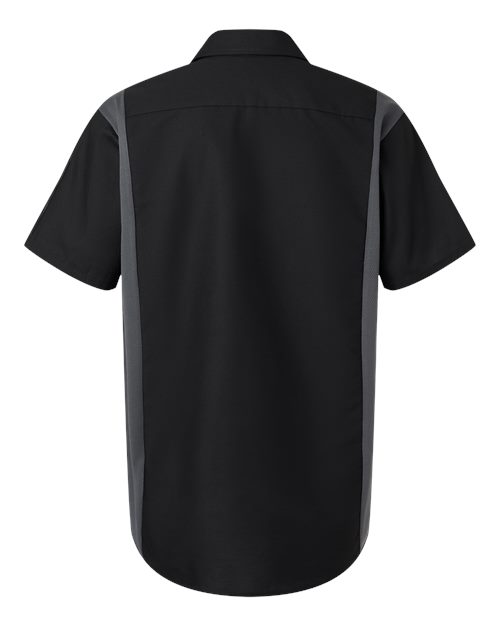 Red Kap Men's Performance Plus Short Sleeve Shirt With Oilblok Technology-2