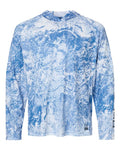 HUK Men's Pursuit Mossy Oak Printed Hooded Long Sleeve T-Shirt-1