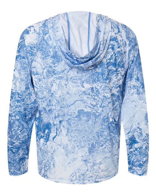 HUK Men's Pursuit Mossy Oak Printed Hooded Long Sleeve T-Shirt-2