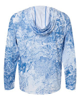 HUK Men's Pursuit Mossy Oak Printed Hooded Long Sleeve T-Shirt-2