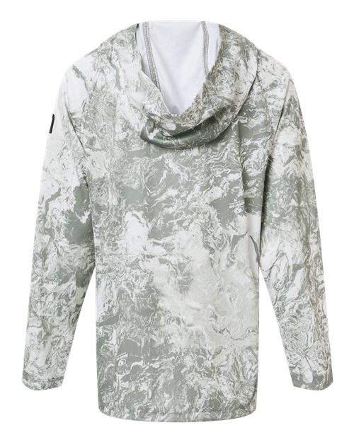 HUK Youth Pursuit Mossy Oak Printed Hooded Long Sleeve T-Shirt-2