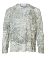 HUK Men's Pursuit Mossy Oak Printed Hooded Long Sleeve T-Shirt-1
