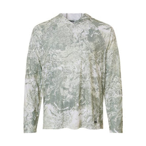 HUK Men's Pursuit Mossy Oak Printed Hooded Long Sleeve T-Shirt-1