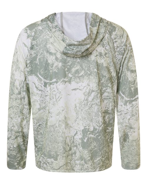 HUK Men's Pursuit Mossy Oak Printed Hooded Long Sleeve T-Shirt-2