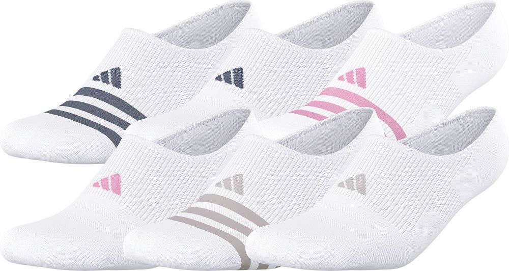 adidas Women's Superlite 3.0 6-Pack Super No Show Sock Unisex Accessories Socks