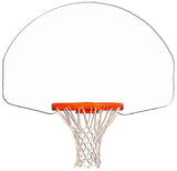 Gared Rear-Mount Fan-Shape Unmarked Steel Basketball Backboard