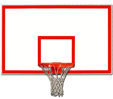 Gared Rectangular Fiberglass Backboard