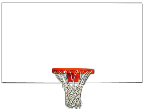 Gared Playground Full Sized Unmarked Steel Basketball Backboard