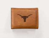 Rico Industries NCAA Texas Longhorns  Laser Engraved Faux Leather Trifold Wallet-1