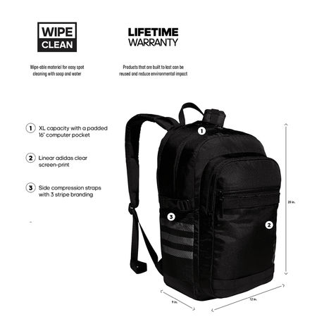 adidas Core Advantage 3 Backpack-2
