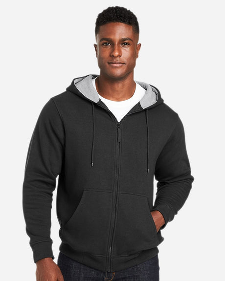 Harriton Men's ClimaBloc Lined Heavyweight Hooded Sweatshirt