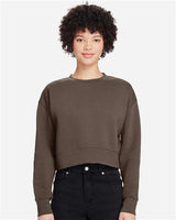 Lane Seven Women's Relaxed Cropped Crewneck Sweatshirt-3