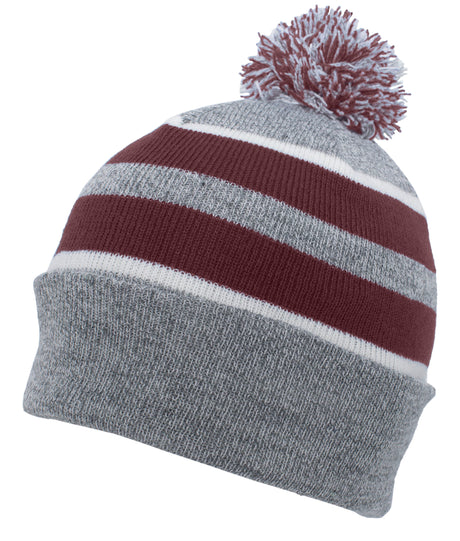 Pacific Headwear Knit Fold Over Pom-Pom Beanie Pacific Headwear