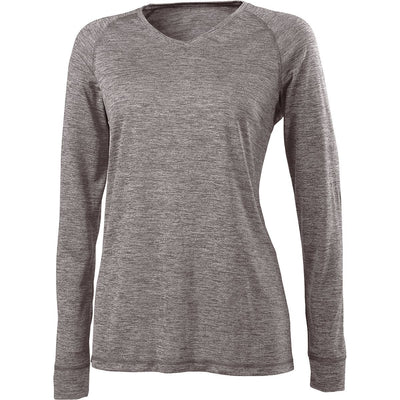 Holloway Women's Electrify 2.0 V-Neck Long Sleeve Tee