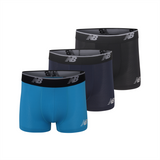 New Balance Men's Mesh 3 Inch Boxer Brief No Fly 3 Pack
