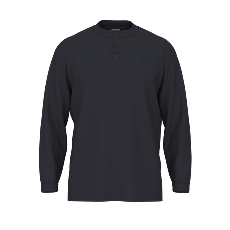New Balance Men's Numeric Waffle Knit Long Sleeve Henley
