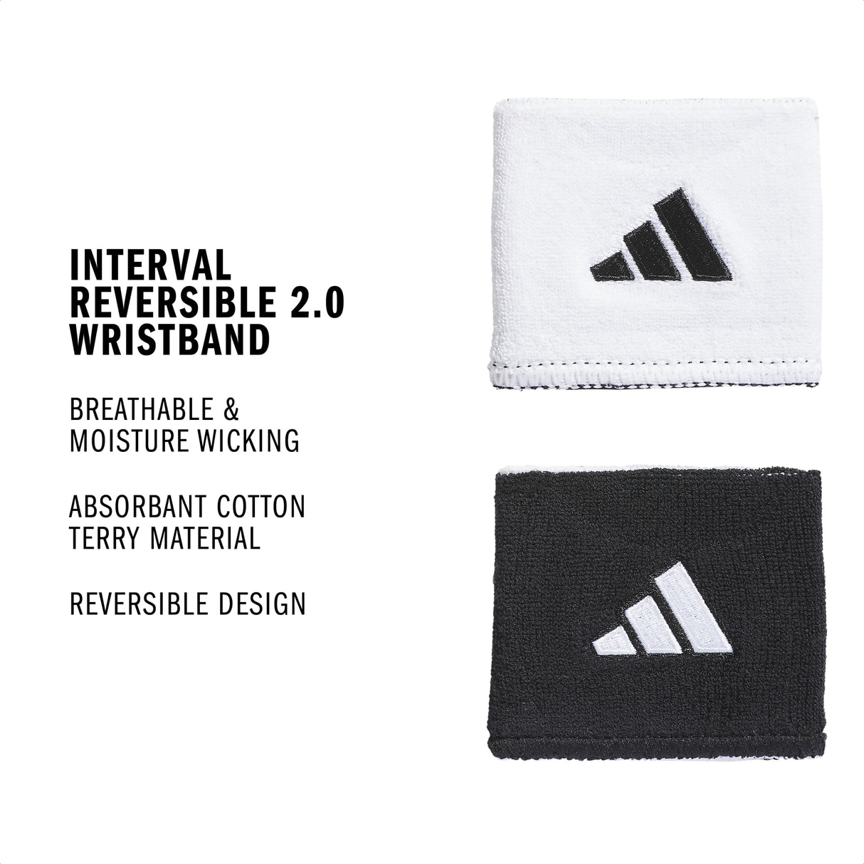 adidas Interval Reversible 2.0 Wristband-2