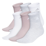 adidas Women's Classic Cushioned 6-Pack Quarter Sock-1