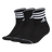 adidas Women's Cushioned 3-Stripe 3.0 3-Pack High Quarter Sock Unisex Accessories Socks