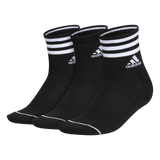 adidas Women's Cushioned 3-Stripe 3.0 3-Pack High Quarter Sock Unisex Accessories Socks