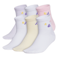 adidas Girl's Charm Fashion 6-Pack Quarter Sock-1