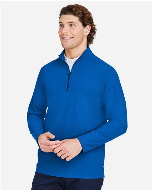 Devon & Jones Men's CrownLux Performance Windsor Welded Quarter-Zip Pullover-4