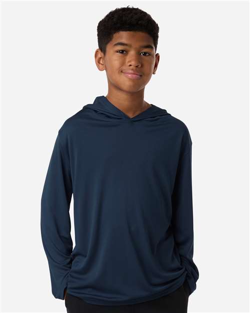 AllPro Youth Pro-Lock Performance Hooded Long Sleeve T-Shirt-3