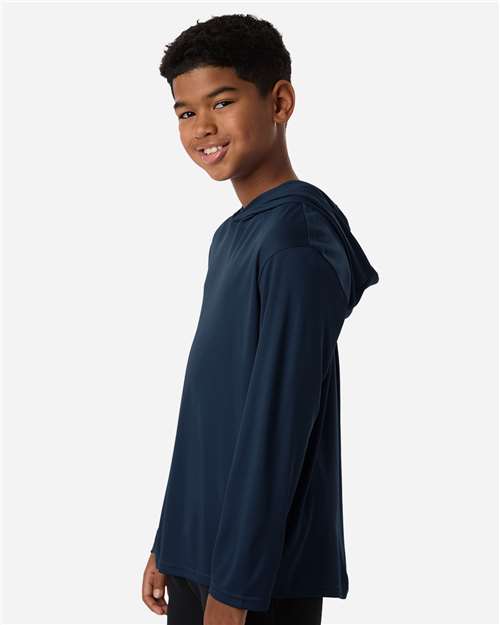 AllPro Youth Pro-Lock Performance Hooded Long Sleeve T-Shirt-4