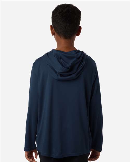 AllPro Youth Pro-Lock Performance Hooded Long Sleeve T-Shirt-5