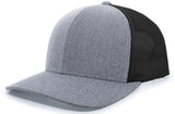 Pacific Headwear Heather Trucker Snapback Cap Pacific Headwear